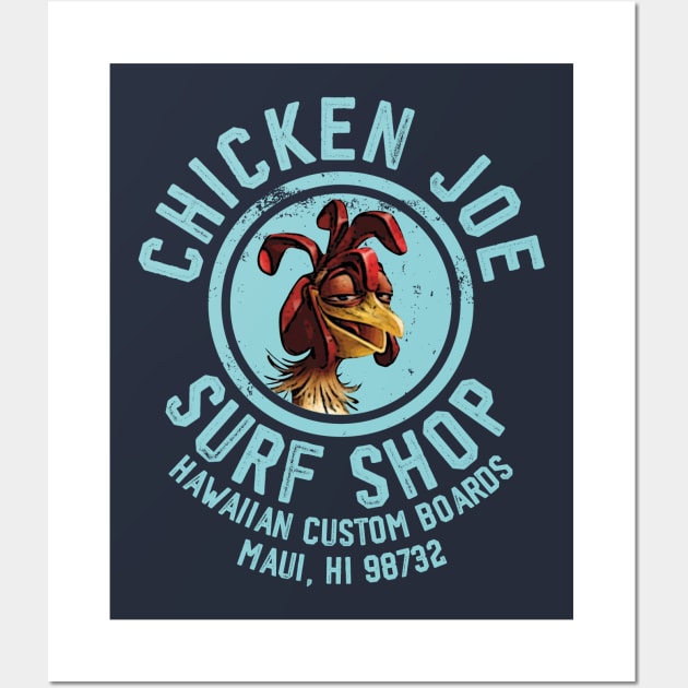 Chicken Joe Surf Shop Wall Art by teeteet